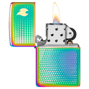 Зажигалка ZIPPO Точечная матрица с разноцветным покрытием | Dot Matrix Multi Color, латунь/сталь, разноцветная, глянцевая, 38x13x57 мм для нанесения логотипа