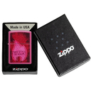 Зажигалка ZIPPO Пульсация с ярко-розовым покрытием | Pulse Frequency, латунь/сталь, малиновая, глянцевая, 38x13x57 мм для нанесения логотипа