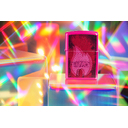 Зажигалка ZIPPO Пульсация с ярко-розовым покрытием | Pulse Frequency, латунь/сталь, малиновая, глянцевая, 38x13x57 мм для нанесения логотипа