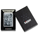 Зажигалка ZIPPO Мифические существа с покрытием матовый хром | Mystical Beings Design Brushed Chrome, латунь/сталь, серебристая, 38x13x57 мм для нанесения логотипа