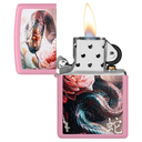 Зажигалка ZIPPO Анаконда Мацци с розовым матовым покрытием | Mazzi® Anaconda Pink Matte, латунь/сталь, розовая, матовая, 38x13x57 м для нанесения логотипа