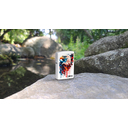 Зажигалка ZIPPO Нарисованный орел с белым матовым покрытием | Painted Eagle Design White Matte, латунь/сталь, белая, матовая, 38x13x57 мм для нанесения логотипа