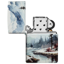 Зажигалка ZIPPO Снежная долина с матовым покрытием на 540 | Frozen Valley 540 Matte, латунь/сталь, разноцветная, матовая, 38x13x57 мм для нанесения логотипа