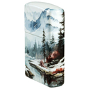 Зажигалка ZIPPO Снежная долина с матовым покрытием на 540 | Frozen Valley 540 Matte, латунь/сталь, разноцветная, матовая, 38x13x57 мм для нанесения логотипа