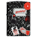 Зажигалка ZIPPO Тетрадь с матовым покрытием на 540 | Notebook Design 540 Matte, латунь/сталь, разноцветная, матовая, 38x13x57 мм для нанесения логотипа
