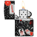 Зажигалка ZIPPO Тетрадь с матовым покрытием на 540 | Notebook Design 540 Matte, латунь/сталь, разноцветная, матовая, 38x13x57 мм для нанесения логотипа