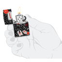 Зажигалка ZIPPO Тетрадь с матовым покрытием на 540 | Notebook Design 540 Matte, латунь/сталь, разноцветная, матовая, 38x13x57 мм для нанесения логотипа