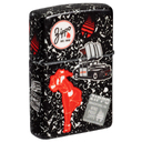 Зажигалка ZIPPO Тетрадь с матовым покрытием на 540 | Notebook Design 540 Matte, латунь/сталь, разноцветная, матовая, 38x13x57 мм для нанесения логотипа