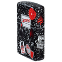 Зажигалка ZIPPO Тетрадь с матовым покрытием на 540 | Notebook Design 540 Matte, латунь/сталь, разноцветная, матовая, 38x13x57 мм для нанесения логотипа