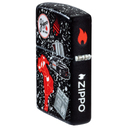 Зажигалка ZIPPO Тетрадь с матовым покрытием на 540 | Notebook Design 540 Matte, латунь/сталь, разноцветная, матовая, 38x13x57 мм для нанесения логотипа