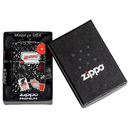 Зажигалка ZIPPO Тетрадь с матовым покрытием на 540 | Notebook Design 540 Matte, латунь/сталь, разноцветная, матовая, 38x13x57 мм для нанесения логотипа