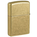 Зажигалка ZIPPO классическая с покрытием поцарапанная латунь | Classic Street Brass, латунь/сталь, золотистая, 38x13x57 мм для нанесения логотипа