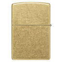 Зажигалка ZIPPO классическая с покрытием поцарапанная латунь | Classic Street Brass, латунь/сталь, золотистая, 38x13x57 мм для нанесения логотипа