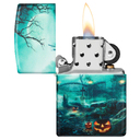 Зажигалка ZIPPO Кладбище с матовым покрытием на 540 | Graveyard 540 Matte, латунь/сталь, разноцветная, 38x13x57 мм для нанесения логотипа