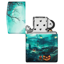 Зажигалка ZIPPO Кладбище с матовым покрытием на 540 | Graveyard 540 Matte, латунь/сталь, разноцветная, 38x13x57 мм для нанесения логотипа