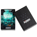 Зажигалка ZIPPO Кладбище с матовым покрытием на 540 | Graveyard 540 Matte, латунь/сталь, разноцветная, 38x13x57 мм для нанесения логотипа
