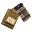 Чехол ZIPPO для широкой зажигалки,нейлон,с нейлоновым фиксатором на ремень, песочный для нанесения логотипа
