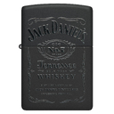 Набор ZIPPO Джек Дэниэлс | Jack Daniels®: зажигалка с черным матовым покрытием | Black Matte и кожаный чехол в подарочной коробке для нанесения логотипа