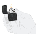 Набор ZIPPO Джек Дэниэлс | Jack Daniels®: зажигалка с черным матовым покрытием | Black Matte и кожаный чехол в подарочной коробке для нанесения логотипа