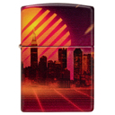 Зажигалка ZIPPO Кибергород с матовым покрытием на 540 | Cyber City 540 Matte, латунь/сталь, оранжевая 38x13x57 мм для нанесения логотипа