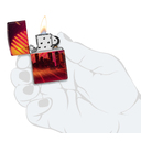 Зажигалка ZIPPO Кибергород с матовым покрытием на 540 | Cyber City 540 Matte, латунь/сталь, оранжевая 38x13x57 мм для нанесения логотипа