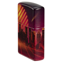 Зажигалка ZIPPO Кибергород с матовым покрытием на 540 | Cyber City 540 Matte, латунь/сталь, оранжевая 38x13x57 мм для нанесения логотипа