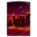 Зажигалка ZIPPO Кибергород с матовым покрытием на 540 | Cyber City 540 Matte, латунь/сталь, оранжевая 38x13x57 мм для нанесения логотипа