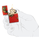 Зажигалка ZIPPO Дракон с покрытием Искусственно состаренная латунь на 540 | Dragon Design 540 Tumbled Brass, латунь/сталь, разноцветная, 38x13x57 мм для нанесения логотипа