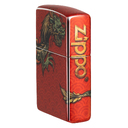 Зажигалка ZIPPO Дракон с покрытием Искусственно состаренная латунь на 540 | Dragon Design 540 Tumbled Brass, латунь/сталь, разноцветная, 38x13x57 мм для нанесения логотипа