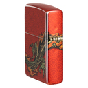 Зажигалка ZIPPO Дракон с покрытием Искусственно состаренная латунь на 540 | Dragon Design 540 Tumbled Brass, латунь/сталь, разноцветная, 38x13x57 мм для нанесения логотипа