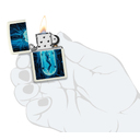 Зажигалка ZIPPO Капсула с покрытием, светящимся в темноте зеленым | Woman in Tube Glow In The Dark Green, латунь/сталь, белая, 38x13x57 мм для нанесения логотипа