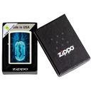 Зажигалка ZIPPO Капсула с покрытием, светящимся в темноте зеленым | Woman in Tube Glow In The Dark Green, латунь/сталь, белая, 38x13x57 мм для нанесения логотипа
