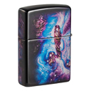 Зажигалка ZIPPO Вселенная с покрытием Искусственно состаренный хром на 540 | Universe Astro 540 Tumbled Chrome, латунь/сталь, сиреневая, 38x13x57 мм для нанесения логотипа