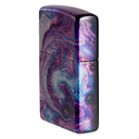 Зажигалка ZIPPO Вселенная с покрытием Искусственно состаренный хром на 540 | Universe Astro 540 Tumbled Chrome, латунь/сталь, сиреневая, 38x13x57 мм для нанесения логотипа