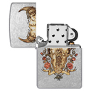 Зажигалка ZIPPO Рик Ритвельд с покрытием поцарапанный хром | Rick Rietveld Street Chrome, латунь/сталь, серебристая, 38x13x57 мм для нанесения логотипа