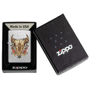 Зажигалка ZIPPO Рик Ритвельд с покрытием поцарапанный хром | Rick Rietveld Street Chrome, латунь/сталь, серебристая, 38x13x57 мм для нанесения логотипа