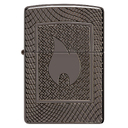 Зажигалка ZIPPO Armor® Пламя с покрытием черный лед | Armor® Flame Pattern Black Ice®, латунь/сталь, чёрная, 29x10x60 мм для нанесения логотипа