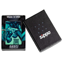Зажигалка ZIPPO Русалка с матовым покрытием на 540 | Mermaid Design 540 Matte, латунь/сталь, черная, матовая, 38x13x57 мм для нанесения логотипа