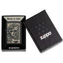 Зажигалка ZIPPO Окровавленное тату с черным матовым покрытием | Gory Tattoo Black Matte, латунь/сталь, черная, матовая, 38x13x57 мм для нанесения логотипа