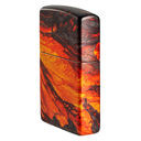 Зажигалка ZIPPO Поток лавы с покрытием Искусственно состаренная латунь на 540 | Lava Flow 540 Tumbled Brass, латунь/сталь, оранжевая, 38x13x57 мм для нанесения логотипа