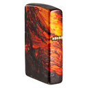 Зажигалка ZIPPO Поток лавы с покрытием Искусственно состаренная латунь на 540 | Lava Flow 540 Tumbled Brass, латунь/сталь, оранжевая, 38x13x57 мм для нанесения логотипа