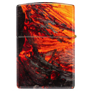 Зажигалка ZIPPO Поток лавы с покрытием Искусственно состаренная латунь на 540 | Lava Flow 540 Tumbled Brass, латунь/сталь, оранжевая, 38x13x57 мм для нанесения логотипа