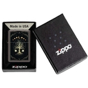 Зажигалка ZIPPO Мистическая природа с покрытием черный лед | Mystic Nature Design Black Ice®, латунь/сталь, черная, 38x13x57 мм для нанесения логотипа