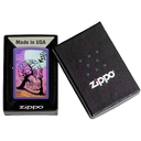 Зажигалка ZIPPO Деревья-черепа с фиолетовым матовым покрытием | Skull Tree Purple Matte, латунь/сталь, черная 38x13x57 мм для нанесения логотипа