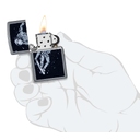 Зажигалка ZIPPO Космонавт-Скейтбордист со светло-серым покрытием | Skateboarding Astronaut Flat Grey, латунь/сталь, серая, 38x13x57 мм для нанесения логотипа