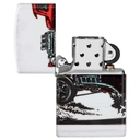 Зажигалка ZIPPO Старинный автомобиль с матовым покрытием на 540 | Hot Rod Design 540 Matte, латунь/сталь, белая, матовая, 38x13x57 мм для нанесения логотипа