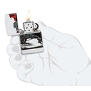 Зажигалка ZIPPO Старинный автомобиль с матовым покрытием на 540 | Hot Rod Design 540 Matte, латунь/сталь, белая, матовая, 38x13x57 мм для нанесения логотипа
