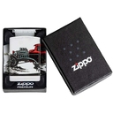 Зажигалка ZIPPO Старинный автомобиль с матовым покрытием на 540 | Hot Rod Design 540 Matte, латунь/сталь, белая, матовая, 38x13x57 мм для нанесения логотипа
