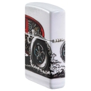 Зажигалка ZIPPO Старинный автомобиль с матовым покрытием на 540 | Hot Rod Design 540 Matte, латунь/сталь, белая, матовая, 38x13x57 мм для нанесения логотипа