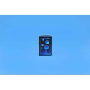 Зажигалка ZIPPO Лавовая лампа с покрытием черный свет | Lava Lamp Black Light, латунь/сталь, черная,матовая 38x13x57 мм для нанесения логотипа
